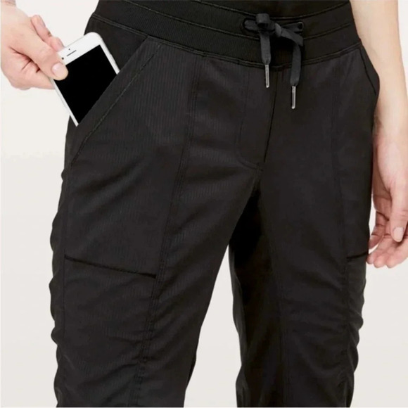 Lululemon Street To Studio Pant Unlined Black High Rise Athletic Pants Size 2 - Picture 3 of 10